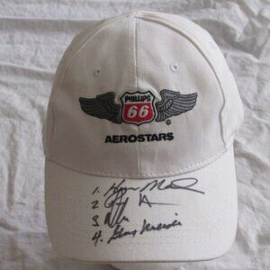 Phillips 66 AEROSTARS X/C Aviation 2018 Autographed Signed Adjustable Hat Cap